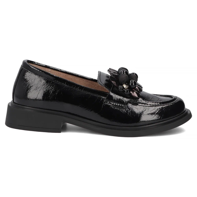 Černé kožené mokasíny Filippo DP8279/26 BK L