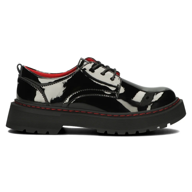Černé kožené polobotky Filippo DP4736/24 BK