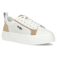 Bílé kožené sneakersy Filippo DP6040/24 WH BE