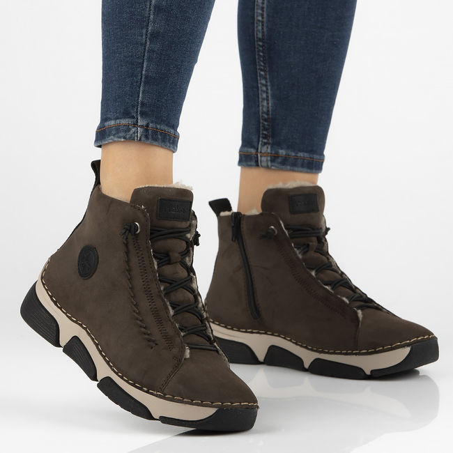 Hnedé boty Rieker 45912-25