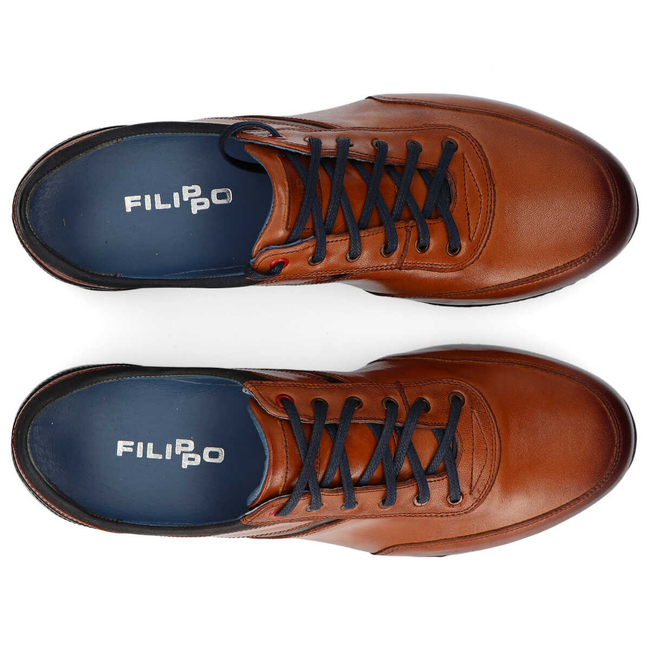 Polobotky Filippo 1715 BCJ 20 Hnědé