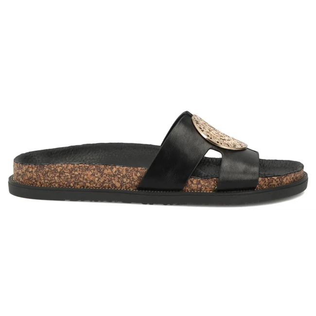 Černé pantofle Filippo DK6972/26 BK