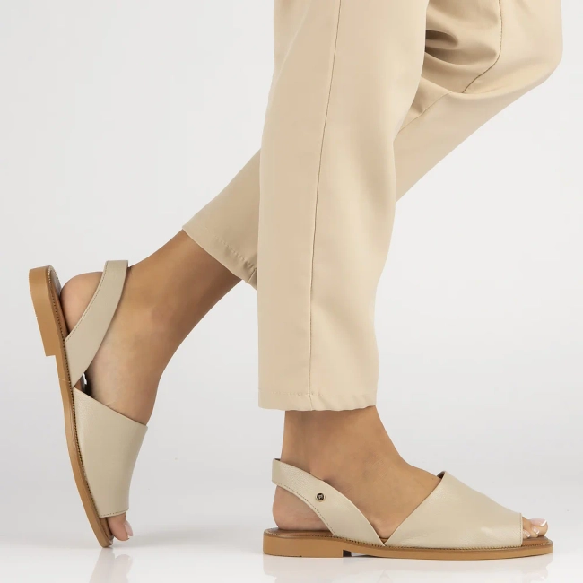 Taupe kožené sandály Filippo 40327