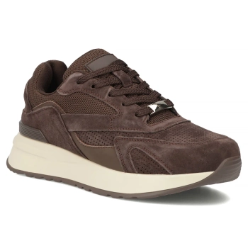 Hnědé kožené tenisky Filippo DP7728/26 D BR