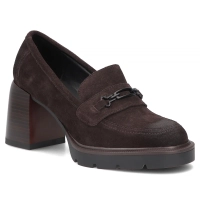 Hnědé kožené polobotky Filippo DP8169/26 D BR