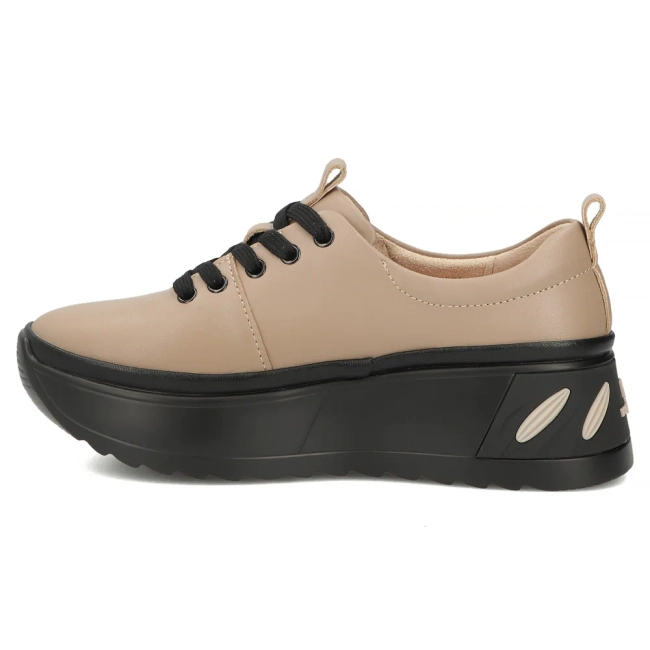 Taupe kožené tenisky Filippo DP8006/26 TP