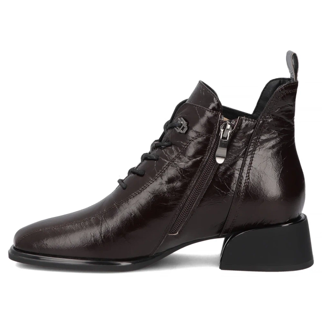 Hnědé kožené kotníkové boty Filippo DBT8131/26 D BR