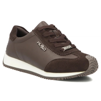Hnědé kožené tenisky Filippo DP7979/26 D BR