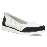 Bílé kožené boty Filippo DP4524/24 WH NV
