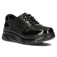 Černé kožené sneakersy Filippo DP2138/23 BK D