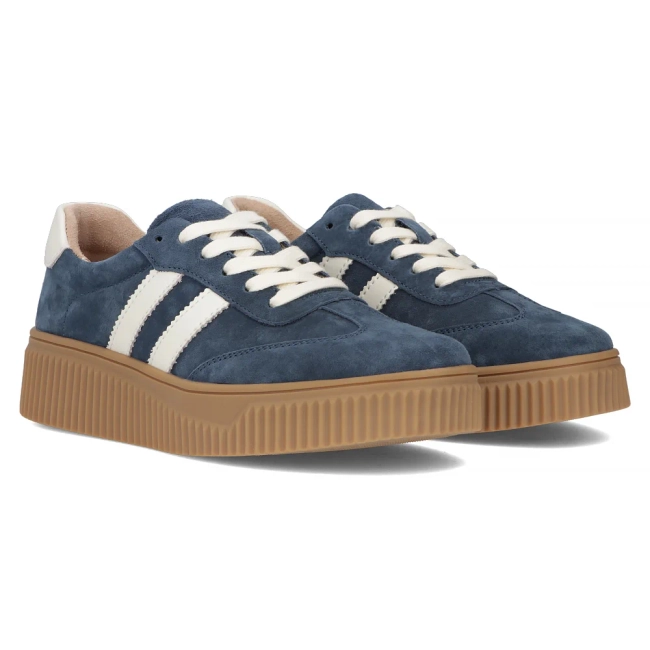 Modré kožené sneakersy Filippo DP6776/25 BL