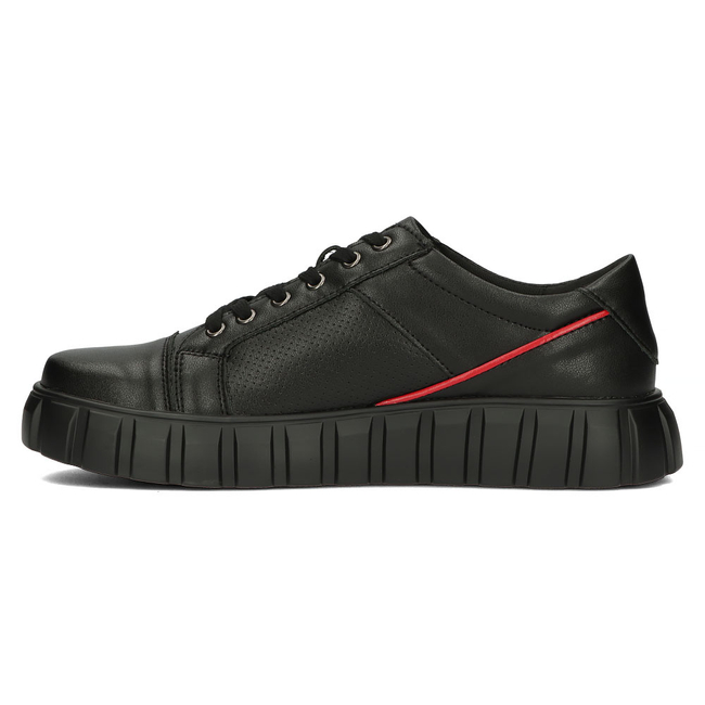 Černé kožené sneakersy Filippo MP942/23 BK