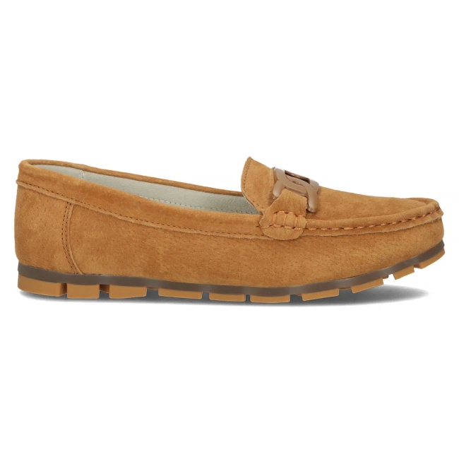 Hnědé kožené mokasíny Filippo DP3630/24 BR