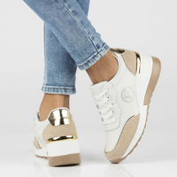 Bílé kožené sneakersy Filippo DP45660/23 WH BE