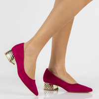 Lodičky na podpatku FILIPPO DP2101/21 FH fuchsia