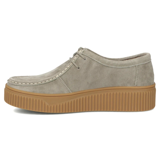 Khaki kožené polobotky Filippo DP7500/26 KH