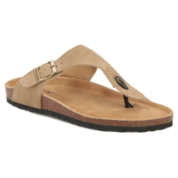 Taupe kožené pantofle Filippo MK7920/26 TP