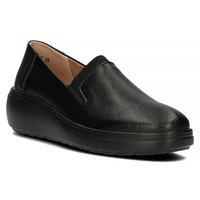 Černé kožené polobotky Filippo DP4197/22 BK