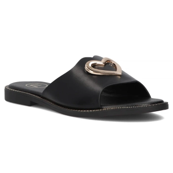 Černé pantofle Filippo DK6909/25 BK
